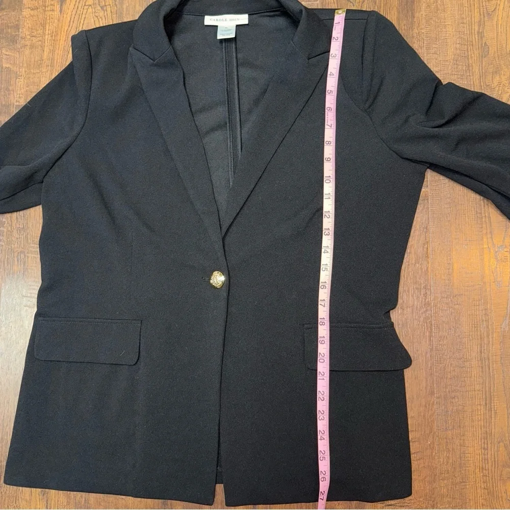 Carol Wren Black Blazer with Bold Gold Buttons women’s XL / extra large - - Picture 4 of 5